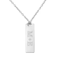 Womens Sterling Silver Pendant Necklace