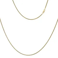 Made in Italy 24K Gold Over Silver Sterling Silver 24 Inch Solid Perfectina Chain Necklace