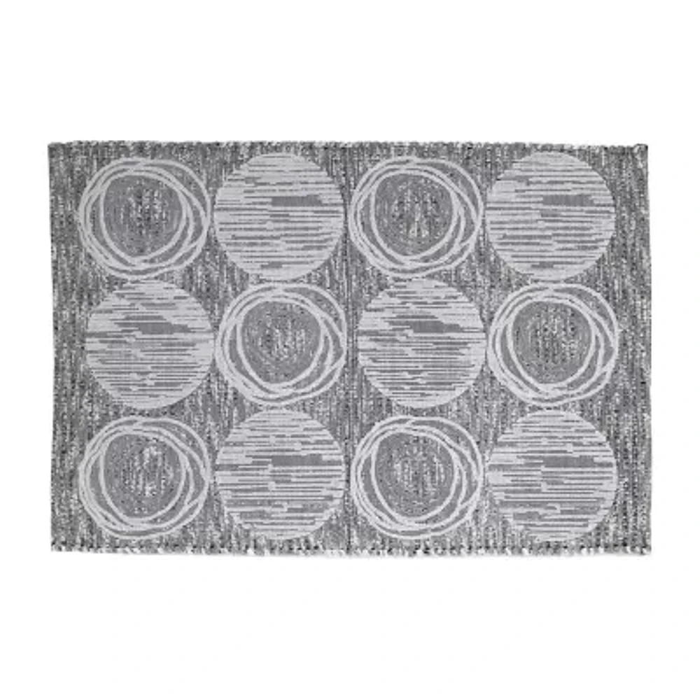 Avanti Galaxy Silver Bath Rug