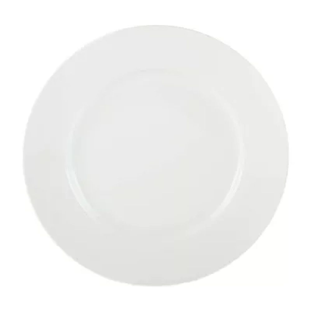 JCPenney Home™ Porcelain Whiteware Set of 4 Round Dinner Plates