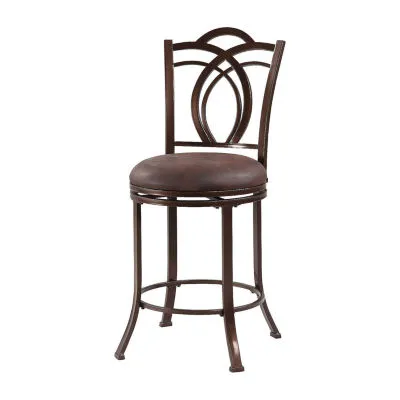 Calif Metal Upholstered Bar Stool