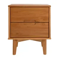 Modern 3 Drawer Solid Wood Nightstand