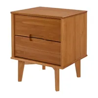 Modern 3 Drawer Solid Wood Nightstand