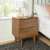 Modern 3 Drawer Solid Wood Nightstand