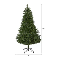 Nearly Natural 6 Foot Vermont Fir With 250 Clear Led Lights Pre-Lit Artificial Christmas Tree