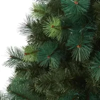 Nearly Natural 6ft. Assorted Green Scotch Pine Artificial Christmas Tree With 250 Led Lights 6 Foot Pre-Lit Pine Christmas Tree