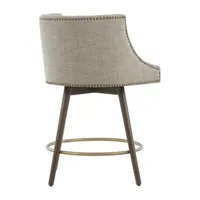 Madison Park Quarry Counter Height Upholstered Swivel Bar Stool