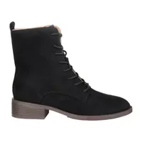 Journee Collection Womens Vienna Block Heel Combat Boots