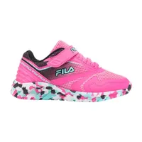 FILA Galaxia 4 Strap Mashup Little Girls Running Shoes