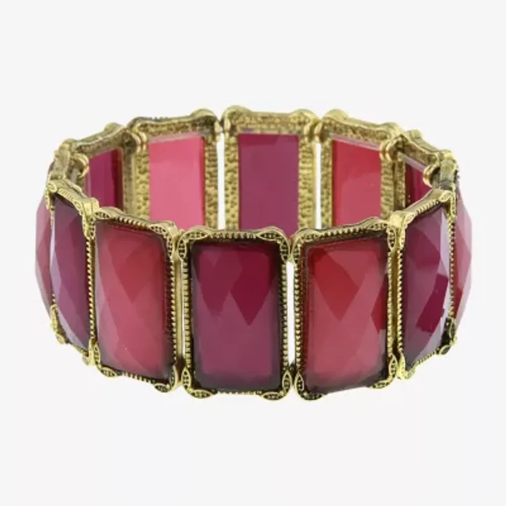 1928 Gold Tone Stretch Bracelet