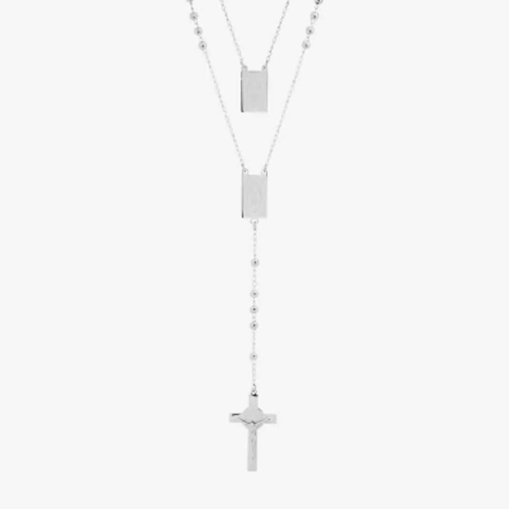 Steeltime Men's Ion Plating Stainless Steel Rosary Necklaces | CoolSprings  Galleria