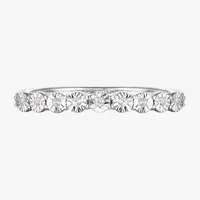 1/10 CT. T.W. Natural White Diamond Sterling Silver Band