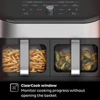 Instant 8-Qt. See-Through Dual Basket Air Fryer