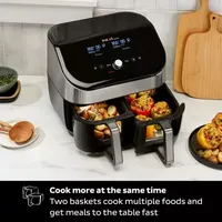 Instant 8-Qt. See-Through Dual Basket Air Fryer