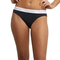 Hanes Originals Ultimate Cotton Stretch Women’s Bikini Underwear Pack, 3-Pack 45UOBK