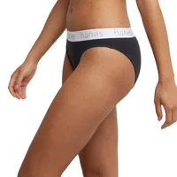 Hanes Originals Ultimate Cotton Stretch Women’s Bikini Underwear Pack, 3-Pack 45UOBK