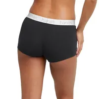 Hanes Originals Ultimate Cotton Stretch Women’s Boyshort Underwear Pack, 3-Pack 45UOBB