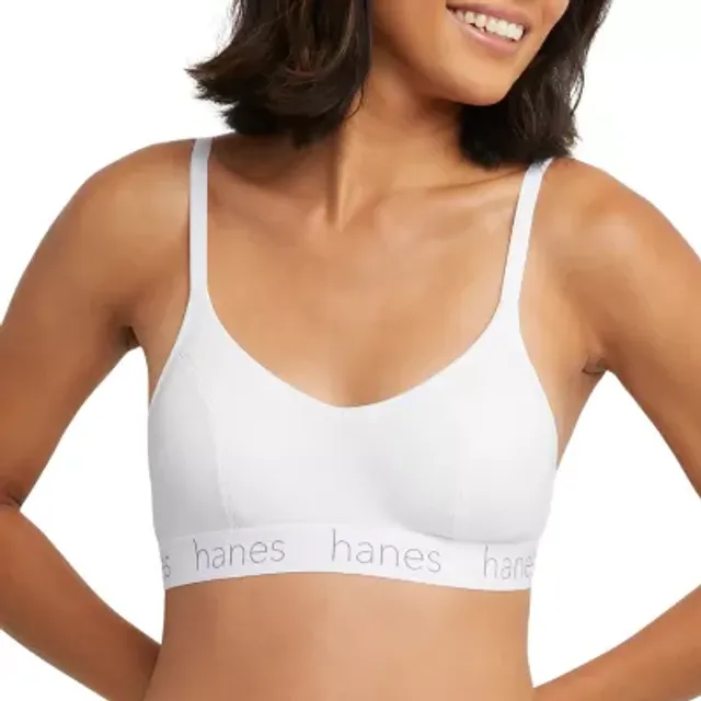Hanes Originals Ultimate Stretch Cotton Women's Triangle Bralette, 2-Pack  DHO101