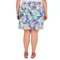 Hearts Of Palm Womens Mid Rise Skort-Plus