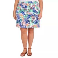 Hearts Of Palm Womens Mid Rise Skort-Plus