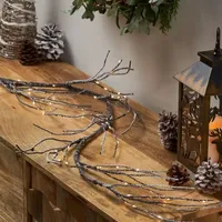 6 Foot Pre-Lit Indoor Christmas Garland - Snowy