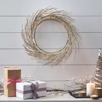 Indoor Pre-Lit Christmas Wreath - Number Of Lights 60