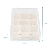 Home Expressions Acrylic 12-Compartment Drawer