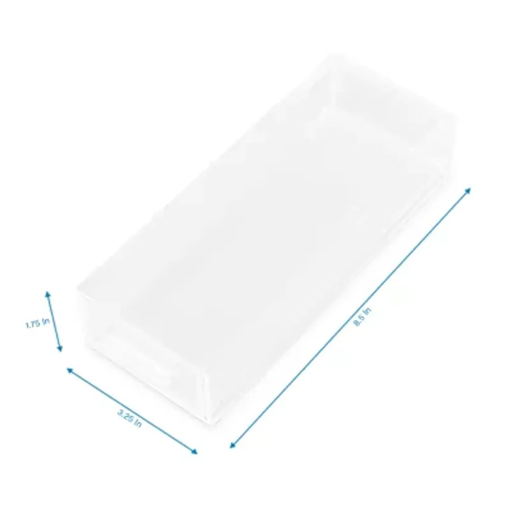 Home Expressions Small Acrylic Makeup 1-Drawer Single Compartment Drawer Storage