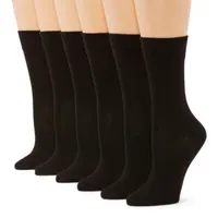 Mixit 6 Pair Crew Socks Womens