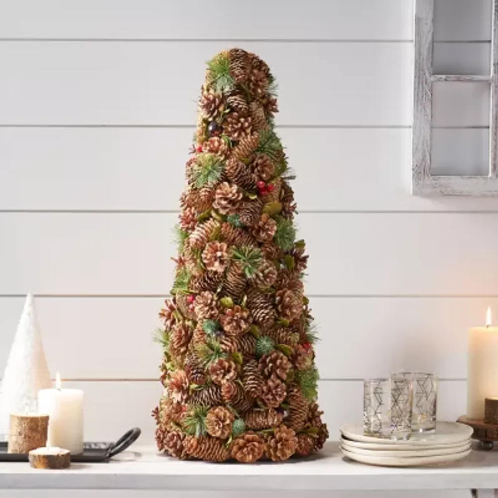 2 1/2 Foot Pine Glitter-Tipped Christmas Tree
