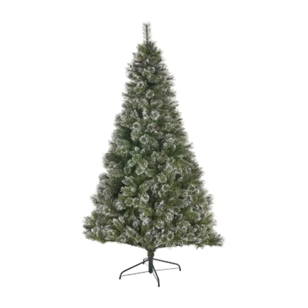 7 1/2 Foot Pine Pre-Lit Christmas Tree - Green