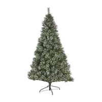 7 1/2 Foot Pine Pre-Lit Christmas Tree - Green