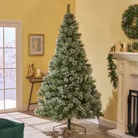 7 1/2 Foot Pine Pre-Lit Christmas Tree - Green