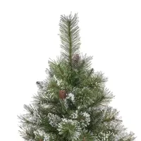 7 1/2 Foot Pine Pre-Lit Christmas Tree - Green