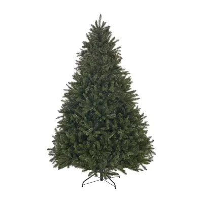 7 1/2 Foot Spruce Pre-Lit Christmas Tree - Green