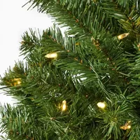 4 1/2 Foot Pre-Lit Christmas Tree - Green Clear LED