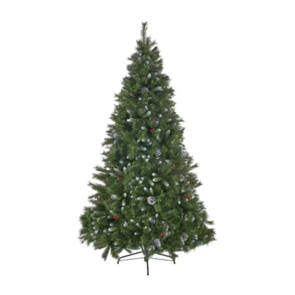 7 Foot Spruce Pre-Decorated Christmas Tree - Green