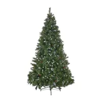 7 Foot Spruce Pre-Decorated Christmas Tree - Green