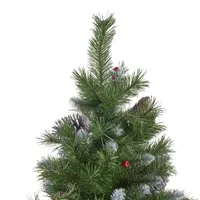 7 Foot Spruce Pre-Decorated Christmas Tree - Green