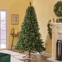 9 Foot Spruce Pre-Decorated Christmas Tree - Green