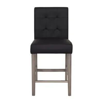 Leila Counter Height Upholstered Tufted Bar Stool