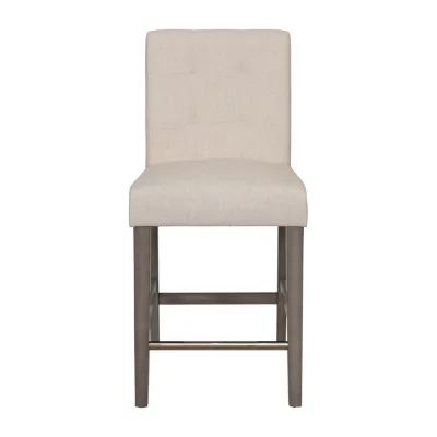 Leila Counter Height Upholstered Tufted Bar Stool