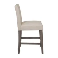 Leila Counter Height Upholstered Tufted Bar Stool