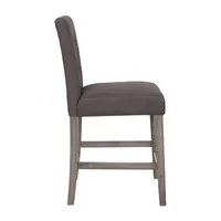 Leila Counter Height Upholstered Tufted Bar Stool