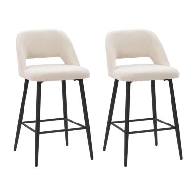 Talia 2-pc. Counter Height Upholstered Bar Stool