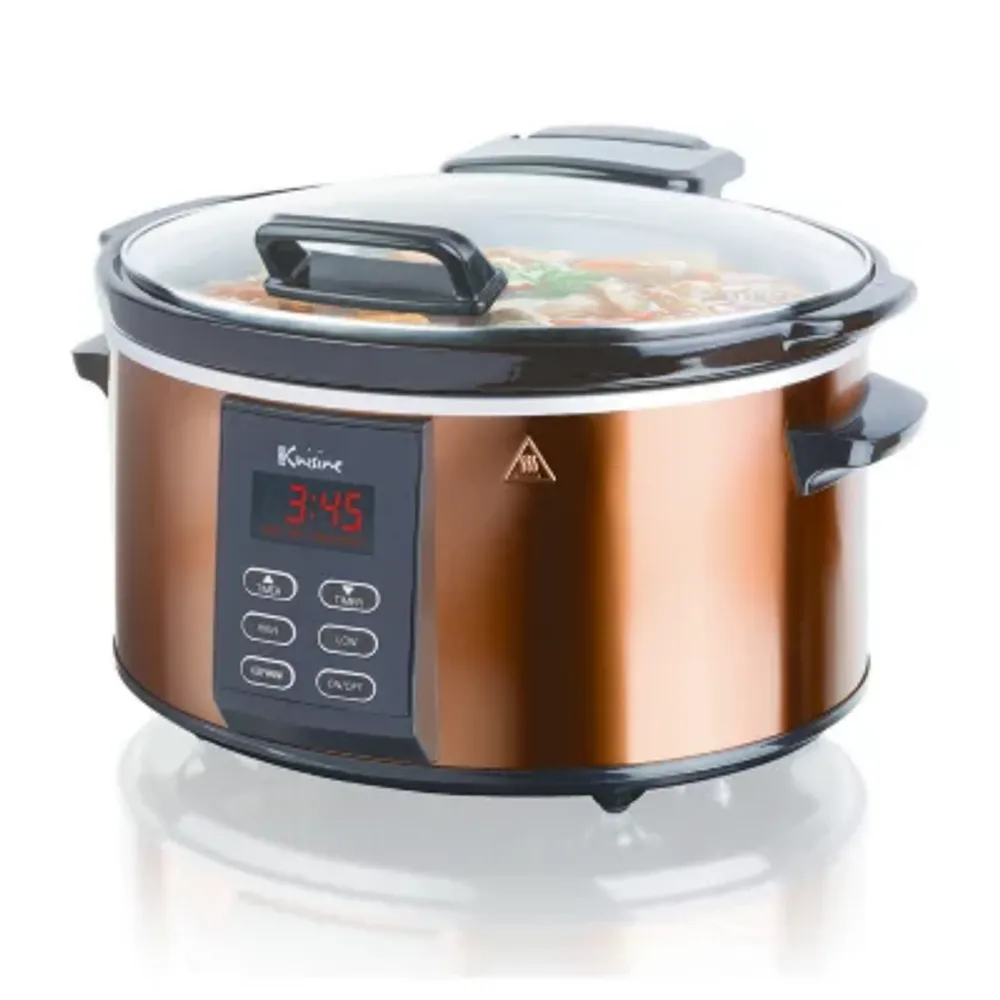 Euro Cuisine Slow Cooker with preprogrammed heating setting