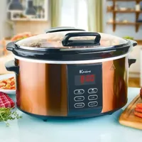 Euro Cuisine Slow Cooker with preprogrammed heating setting