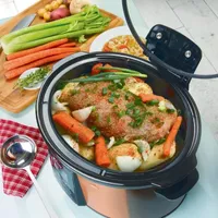 Euro Cuisine Slow Cooker with preprogrammed heating setting