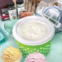 Euro Cuisine Automatic Ice Cream Gelato Sorbet & Frozen Yogurt Maker with 4 Glass Cup