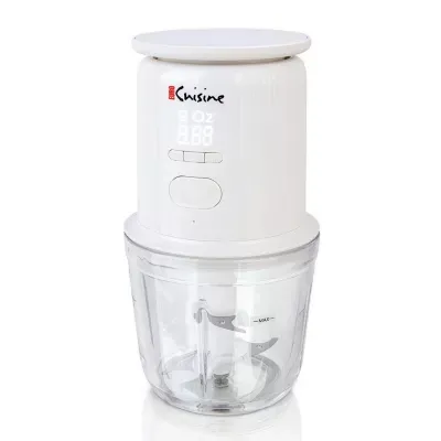 Euro Cuisine Cordless / Rechargeable Chopper with Scale and two glass bowl